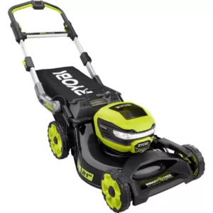 RYOBI 21 in. 40-Volt Brushless Lithium-Ion Cordless SMART TREK Self-Propelled Walk Behind Mower with 6.0Ah Battery and Charger