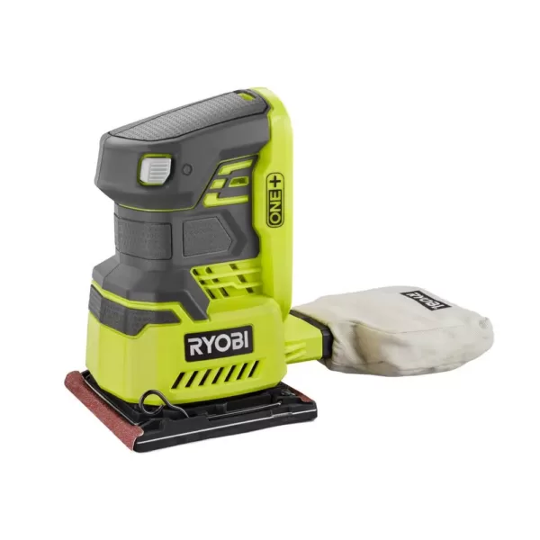 RYOBI 18-Volt ONE+ Cordless 1/4 Sheet Sander (Tool-Only) with Dust Bag