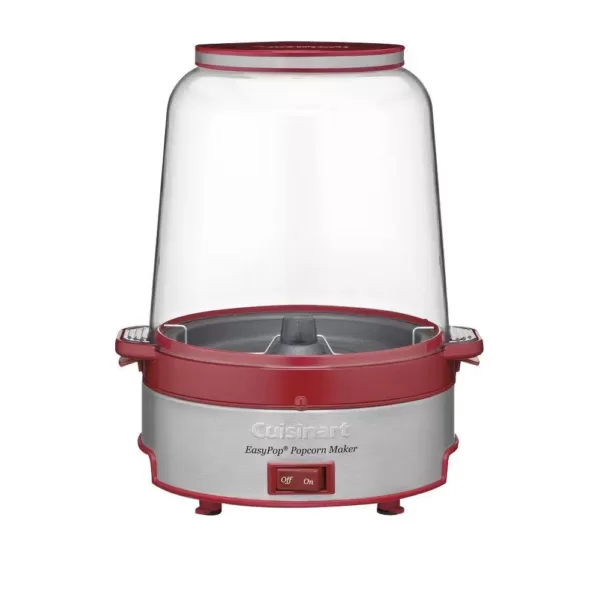 Cuisinart 500-Watt 4 oz. Red Stainless Steel Countertop Popcorn Machine