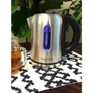 MegaChef 1.7 l Stainless Steel Electric Tea Kettle with 5 Preset Temperatures
