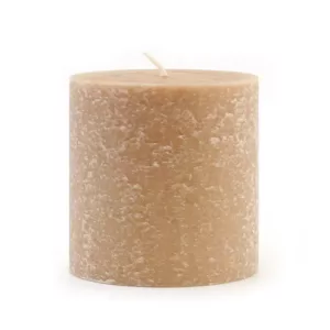 ROOT CANDLES 3 in. x 3 in. Timberline Taupe Pillar Candle