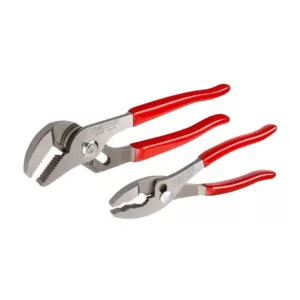 TEKTON 8, 10 in. Slip Joint and Groove Joint Pliers Set (2-Piece)