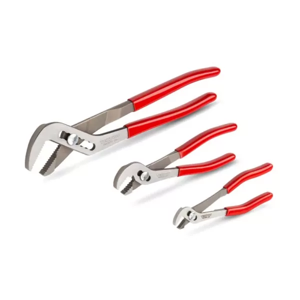 TEKTON 5, 7, and 10 in. Angle Nose Slip Joint Pliers Set (3-Piece)