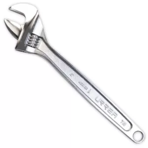 URREA 6 in. Long Chrome Adjustable Wrench