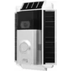 Wasserstein 0.5-Watt Solar Charger Mount Compatible with Ring Video Doorbell 2 Weatherproof (White)