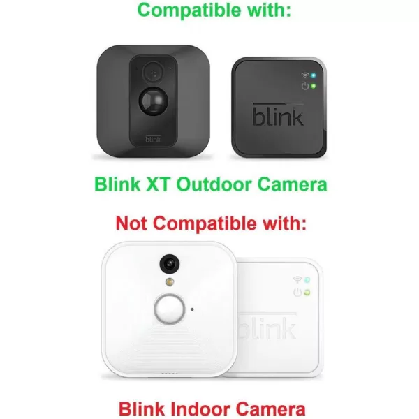 Wasserstein Blink XT Outdoor Camera Silicone Skin - Help Camouflage Your Home Security Camera (White, 3-Pack)