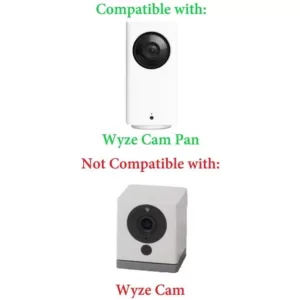 Wasserstein Protective Silicone Skin Compatible with Wyze Cam Pan - Accessorize, Camouflage, and Protect Your Wyze Cam Pan (Black)