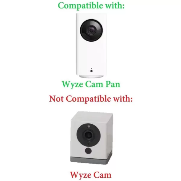 Wasserstein Protective Silicone Skin Compatible with Wyze Cam Pan - Accessorize, Camouflage, and Protect Your Wyze Cam Pan (Black)