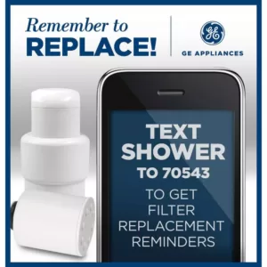GE Shower Filtration System Replacement Filter