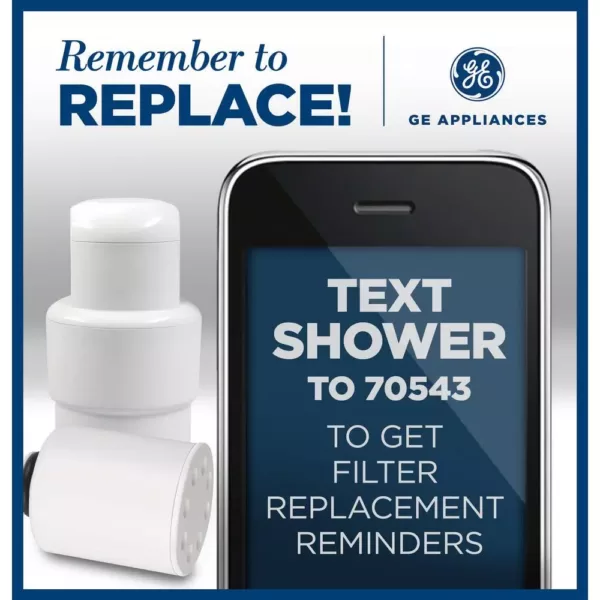 GE Shower Filtration System Replacement Filter