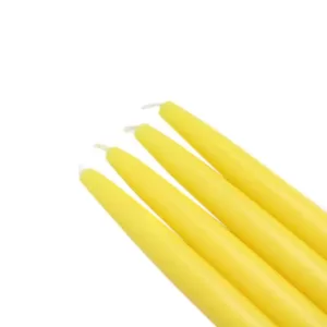 Zest Candle 6 in. Yellow Taper Candles (12-Set)