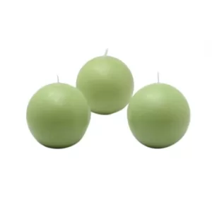 Zest Candle 2 in. Sage Green Ball Candles (12-Box)