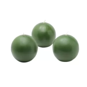 Zest Candle 2 in. Hunter Green Ball Candles (Box of 12)
