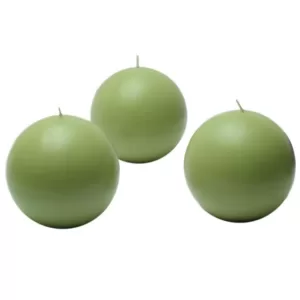 Zest Candle 3 in. Sage Green Ball Candles (6-Box)